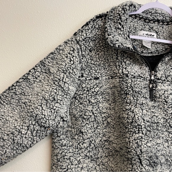 🌻3 for $25 SALE- Back in the Saddle Embroidered Galloping Horse Sherpa Pullover - Picture 6 of 9
